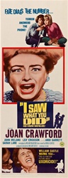 I Saw What You Did Original US Insert
Vintage Movie Poster