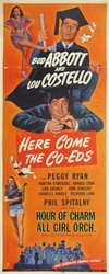 Here Come The Co-Eds Original US Insert
Vintage Movie Poster
Abbott and Costello