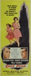Cape Fear Original US Insert
Vintage Movie Poster
Gregory Peck