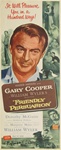 Friendly Persuasion Original US Insert
Vintage Movie Poster
Gary Cooper