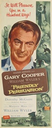 Friendly Persuasion Original US Insert
Vintage Movie Poster
Gary Cooper