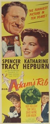 Adam's Rib Original US Insert
Vintage Movie Poster
Katherine Hepburn