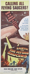 Earth Vs. The Flying Saucers Original US Insert
Vintage Movie Poster