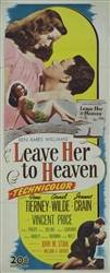 Leave Her To Heaven Original US Insert
Vintage Movie Poster
Gene Tierney