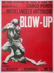 Blow Up Italian 2 Sheet
Vintage Movie Poster
Redgrave
Antonioni
