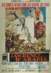 Lawrence of Arabia Italian 4 Sheet
Vintage Movie Poster
David Lean
Best Picture
