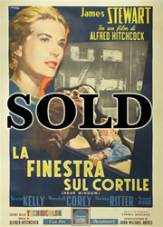 Rear Window Italian 4 Sheet
Vintage Movie Poster
Alfred Hitchcock