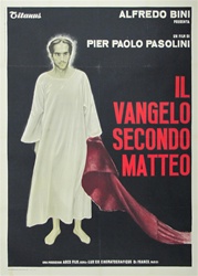 Gospel According To St. Matthew Italian 2 Sheet
Vintage Movie Poster
Pasolini