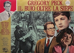 To Kill A Mockingbird Italian Photobusta
Vintage Movie Poster
Gregory Peck