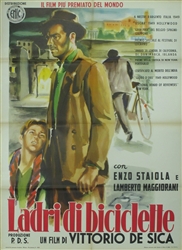 The Bicycle Thief Original Italian 4 Sheet
Vintage Movie Poster
Vittorio de Sica
Best Picture