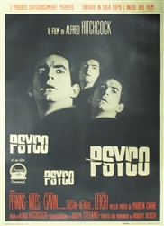Psycho Italian 2 Sheet
Vintage Movie Poster
Alfred Hitchcock
