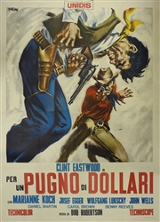 Fistful Of Dollars Original Italian 4 Sheet
Vintage Movie Poster
Clint Eastwood