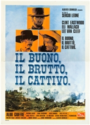 The Good, The Bad, And The Ugly Original Italian 4 Sheet
Vintage Movie Poster
Clint Eastwood