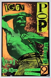 Frank Kozik Iggy Pop Original Concert Poster