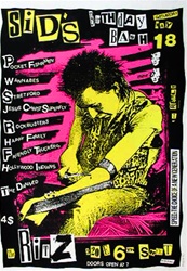 Frank Kozik Sid's Birthday Bash Original Concert Poster