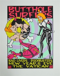 Frank Kozik Butthole Surfers Original Concert Poster