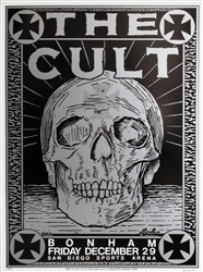 Frank Kozik The Cult Original Concert Poster