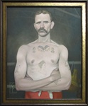 Kris Lewis Irish Boxer Original Painting
Lowbrow 
Lowbrow artwork
Pop surrealism
