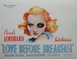 Love Before Breakfast Original US Lobby Card
Vintage Movie Poster
Carole Lombard