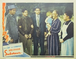 Saboteur Original US Lobby Card
Vintage Movie Poster