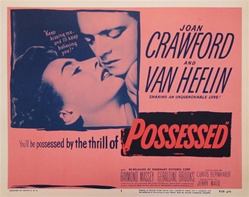 Possessed Original US Title Lobby Card
Vintage Movie Poster
Joan Crawford