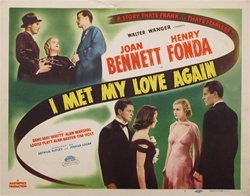 I Met My Love Again Original US Title Lobby Card
Vintage Movie Poster
Henry Fonda