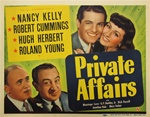 Private Affairs Original US Title Lobby Card
Vintage Movie Poster
Robert Cummings