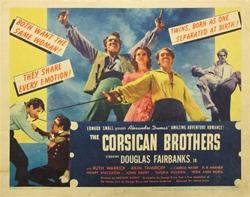 Corsican Brothers Original US Title Lobby Card
Vintage Movie Poster
Doublas Fairbanks, Jr.