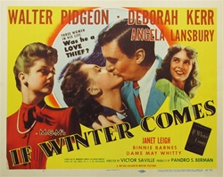 If Winter Comes Original US Title Lobby Card
Vintage Movie Poster
Walter Pidgeon
Deborah Kerr
Janet Leigh