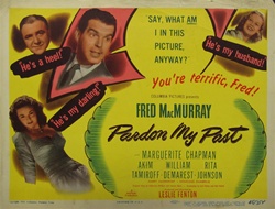Pardon My Past Original US Title Lobby Card
Vintage Movie Poster
Fred MacMurray