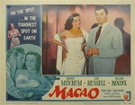 Macao Original US Lobby Card
Vintage Movie Poster
Robet Mitchum