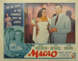 Macao Original US Lobby Card
Vintage Movie Poster
Robet Mitchum