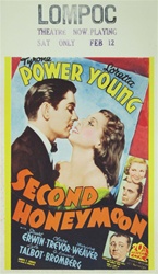 Original Mini Window Cards Second Honeymoon
Vintage Movie Poster
Tyrone Power