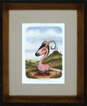 Scott Musgrove Speckled Dirt Goat Original Watercolor