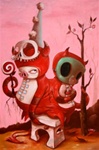 Kathie Olivas Parasitic Haze Original Painting