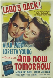 And Now Tomorrow Original US One Sheet
Vintage Movie Poster
Alan Ladd
Loretta Young
Susan Hayward