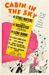 Cabin In The Sky US Original One Sheet
Vintage Movie Poster
Ethel Waters
Lena Horne