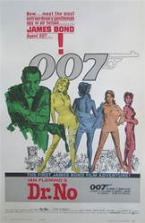 Dr. No US One Sheet
Vintage Movie Poster
James Bond