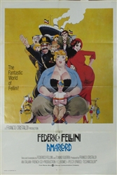 Amarcord Original US One Sheet
Vintage Movie Poster
Fellini