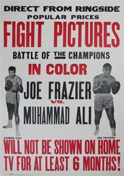 Joe Frazier Vs. Muhammad Ali Original US One Sheet
Vintage Movie Poster