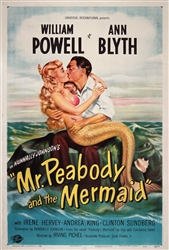 Mr. Peabody And The Mermaid Original US One Sheet
Vintage Movie Poster
William Powell
