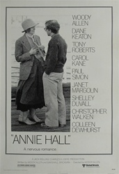 Annie Hall Original US One Sheet
Vintage Movie Poster
Woody Allen
Diane Keaton
Best Picture