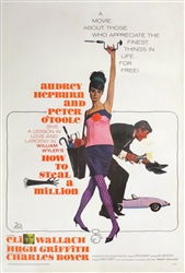 How to Steal a Million Original US One Sheet
Vintage Movie Poster
Audrey Hepburn