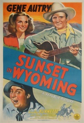 Sunset in Wyoming US One Sheet