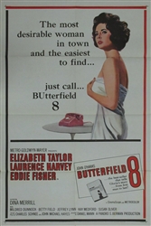 Butterfield 8 US One Sheet
Vintage Movie Poster
Elizabeth Taylor
