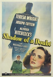 Shadow of a Doubt US One Sheet
Vintage Movie Poster
Alfred Hitchcock