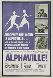 Alphaville US Original One Sheet
Vintage Movie Poster
Godard
