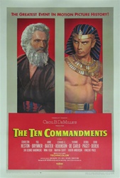 The Ten Commandments Original US One Sheet