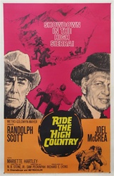 Ride the High Country Original US One Sheet