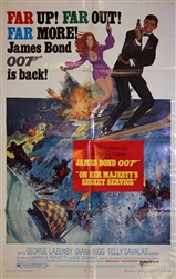 On Her Majesty's Secret Service Original US One Sheet
Vintage Movie Poster
James Bond